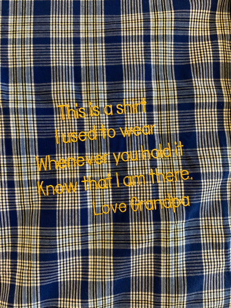 (M)‘Grandpa’s Shirt’ Cropped Button-Up (CUSTOM)