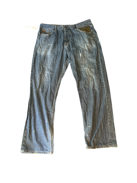 (40) Lng Paint Chip Denim