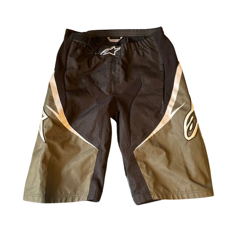 (M) Alpine Stars Olive Green Motorcross Shorts
