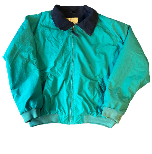 (XL) Women’s Teal Vintage Zip Up