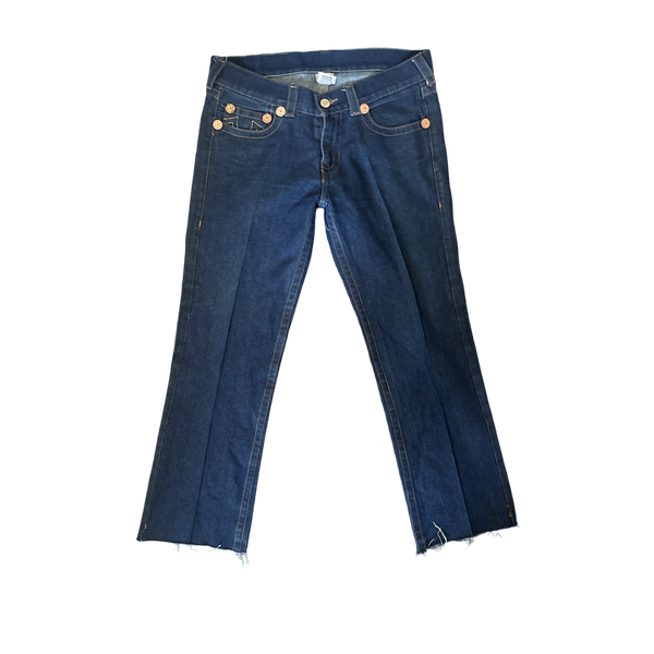 (36) Vintage True Religion Embroidered Jeans
