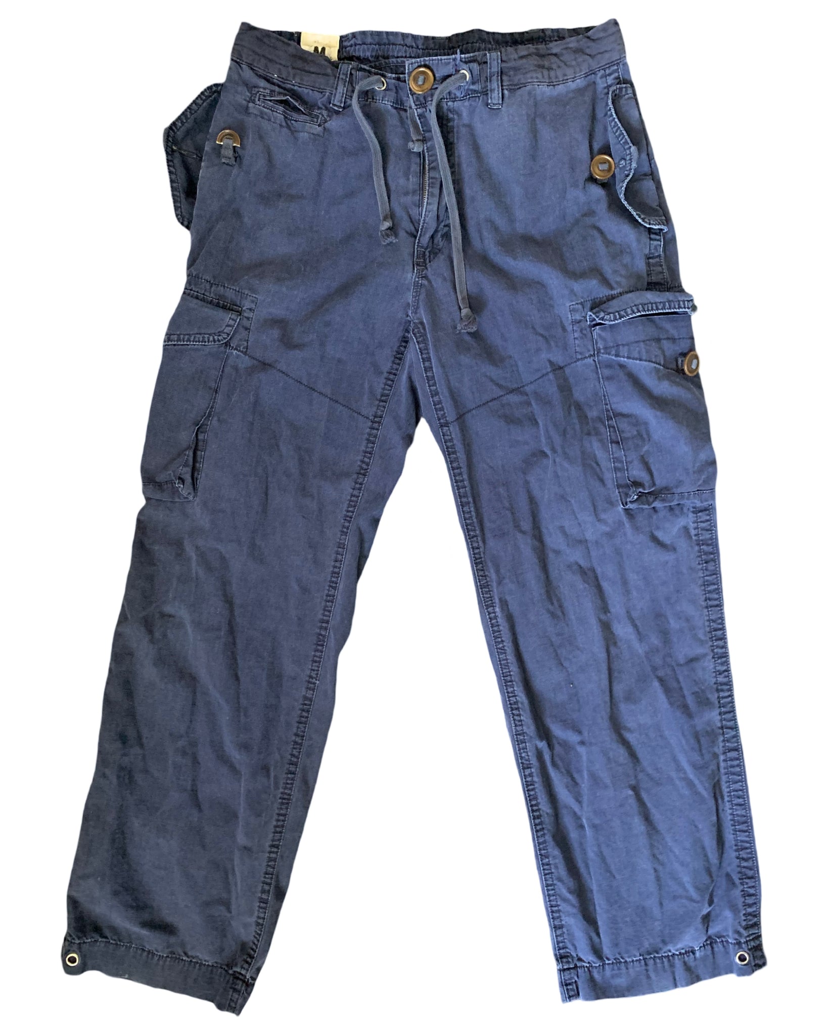(M) Navy Polo Cargo Pants