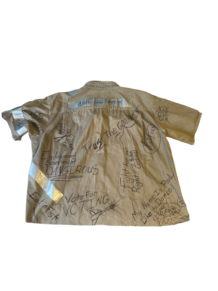(XXL) Custom War Button Up
