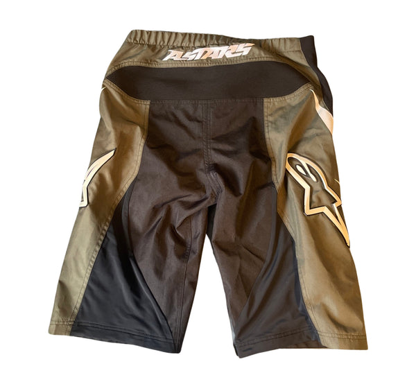 (M) Alpine Stars Olive Green Motorcross Shorts