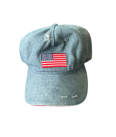 Distressed Jean Hat