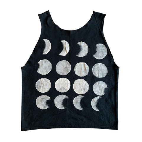 (S) ‘Moon Phases’ Cut Tank Top