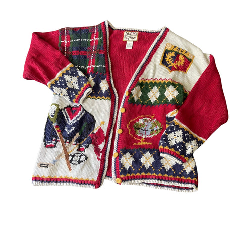 (L) Women’s Graphic Prep Cardigan