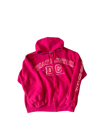 (XL) Pink Washington D.C Zipup