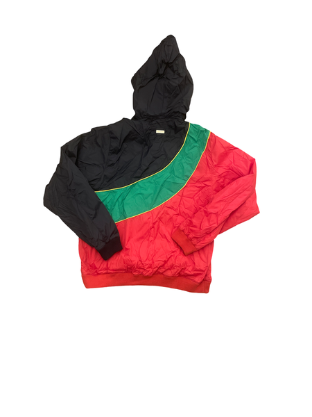 (L) LRG Red Green and Black Zipup