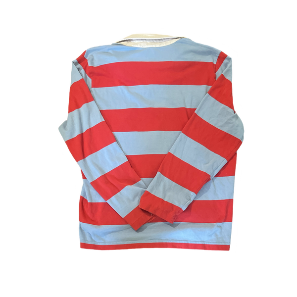 (XL) JCrew Cropped Red/Blue Longsleeve