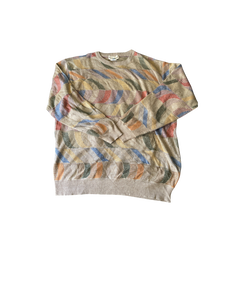 (L) Multicolored Khaki Sweater