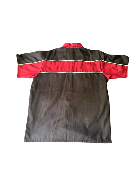(M) Black/Red Button Up