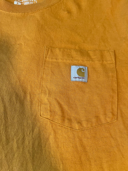 (S) Orange Pocketed Carhart Tee