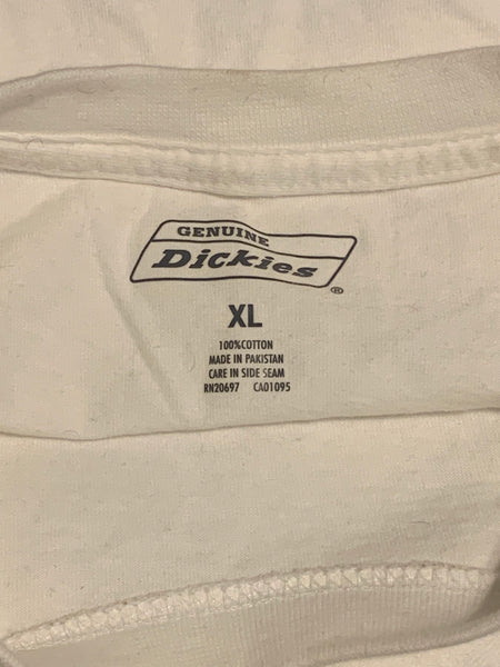 (XL) Cropped Dickies White Long sleeve Crewneck