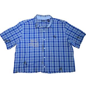 (M)‘Grandpa’s Shirt’ Cropped Button-Up (CUSTOM)