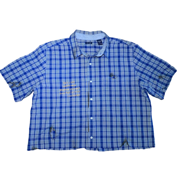 (M)‘Grandpa’s Shirt’ Cropped Button-Up (CUSTOM)