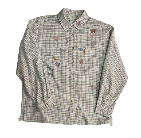 (L) TEDDY “Leaves” Flannel