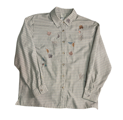 (L) TEDDY “Leaves” Flannel
