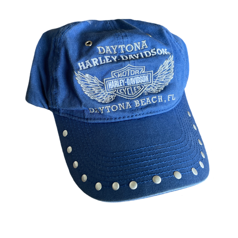 Harley Davidson Blue Daytona Trucker Hat