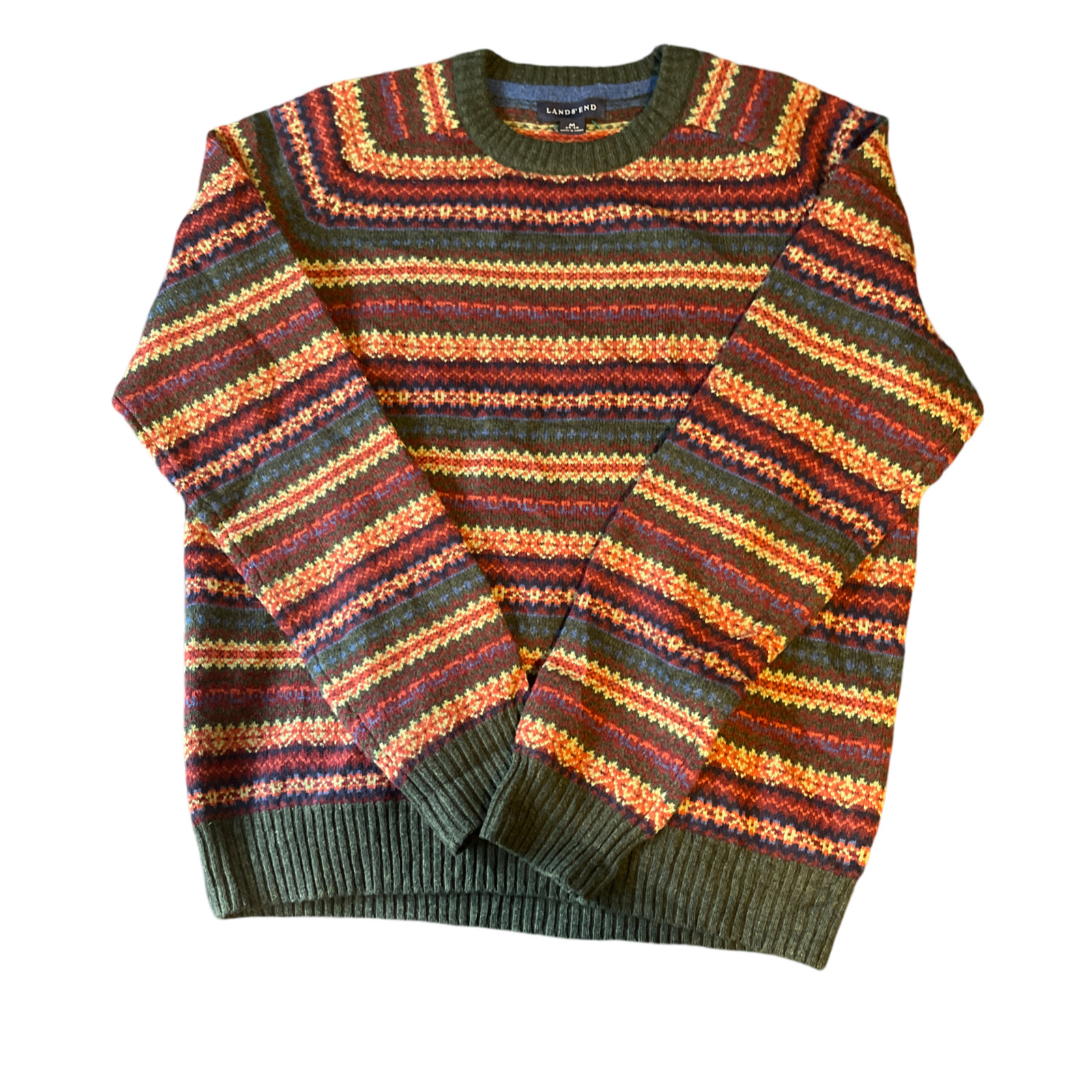 (M) Lands End Multicolored knitted Sweater