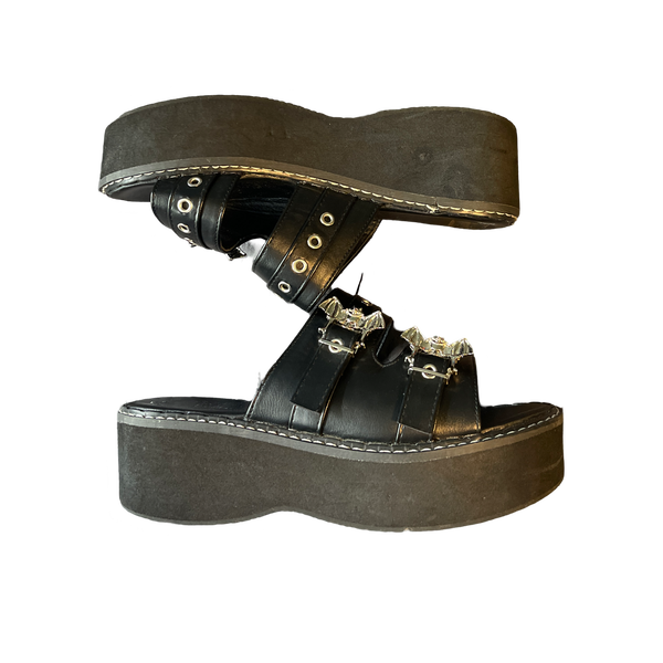 (Sz 9) Women’s Black Sandals