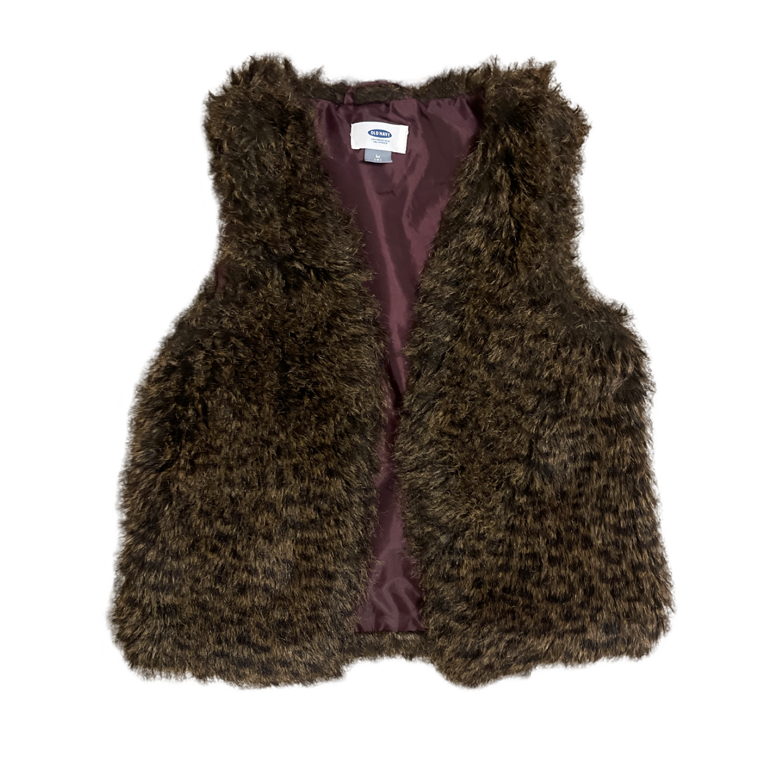 (M) Women’s Old Navy Brown Fur Vest