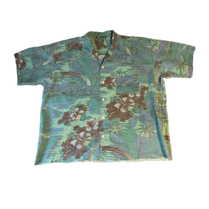 (XL) No Boundaries Graphic Button Up