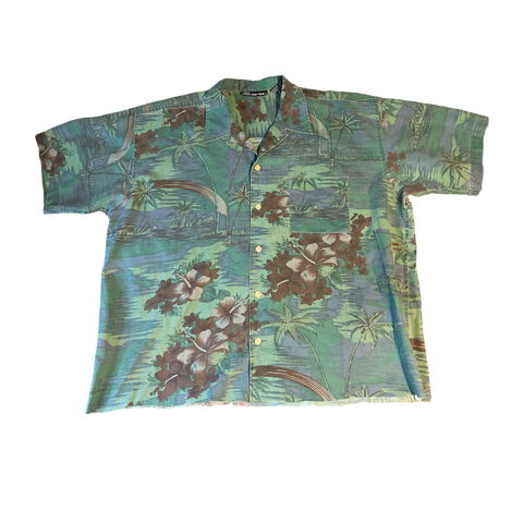 (XL) No Boundaries Graphic Button Up
