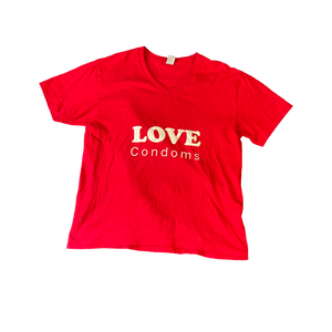 (S) “Love Condoms” Tee