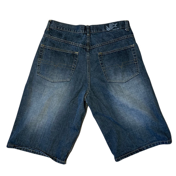 (34) Dark Wash Denim Jean Shorts