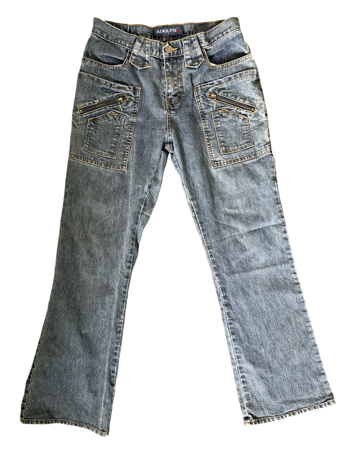 (28) Y2K ‘Adolfo’ Flare Jeans