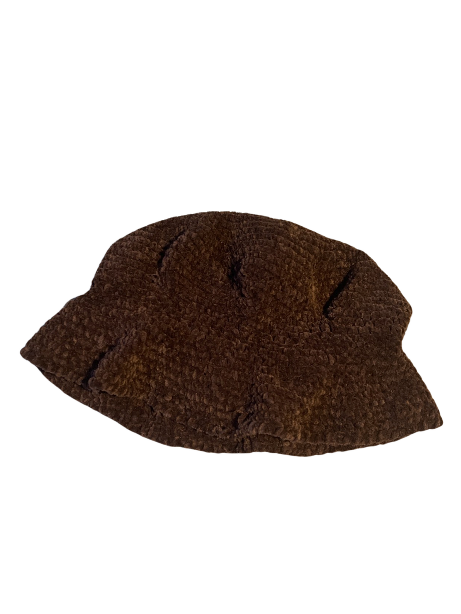 Knitted Brown Bucket Hat