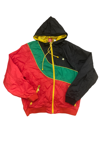 (L) LRG Red Green and Black Zipup