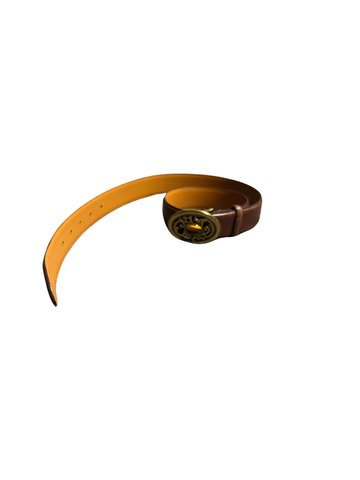 Brown Leather “Pearl “ Belt