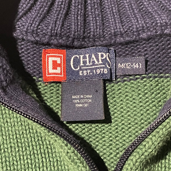 (S) Chaps Quarter Zip Sweater