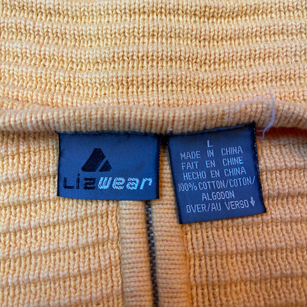 (L) Yellow Zip Sweater Vest