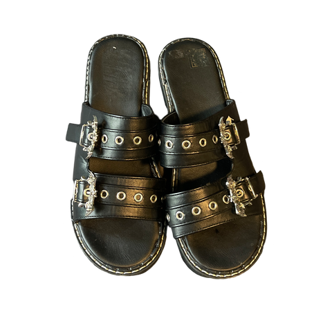 (Sz 9) Women’s Black Sandals