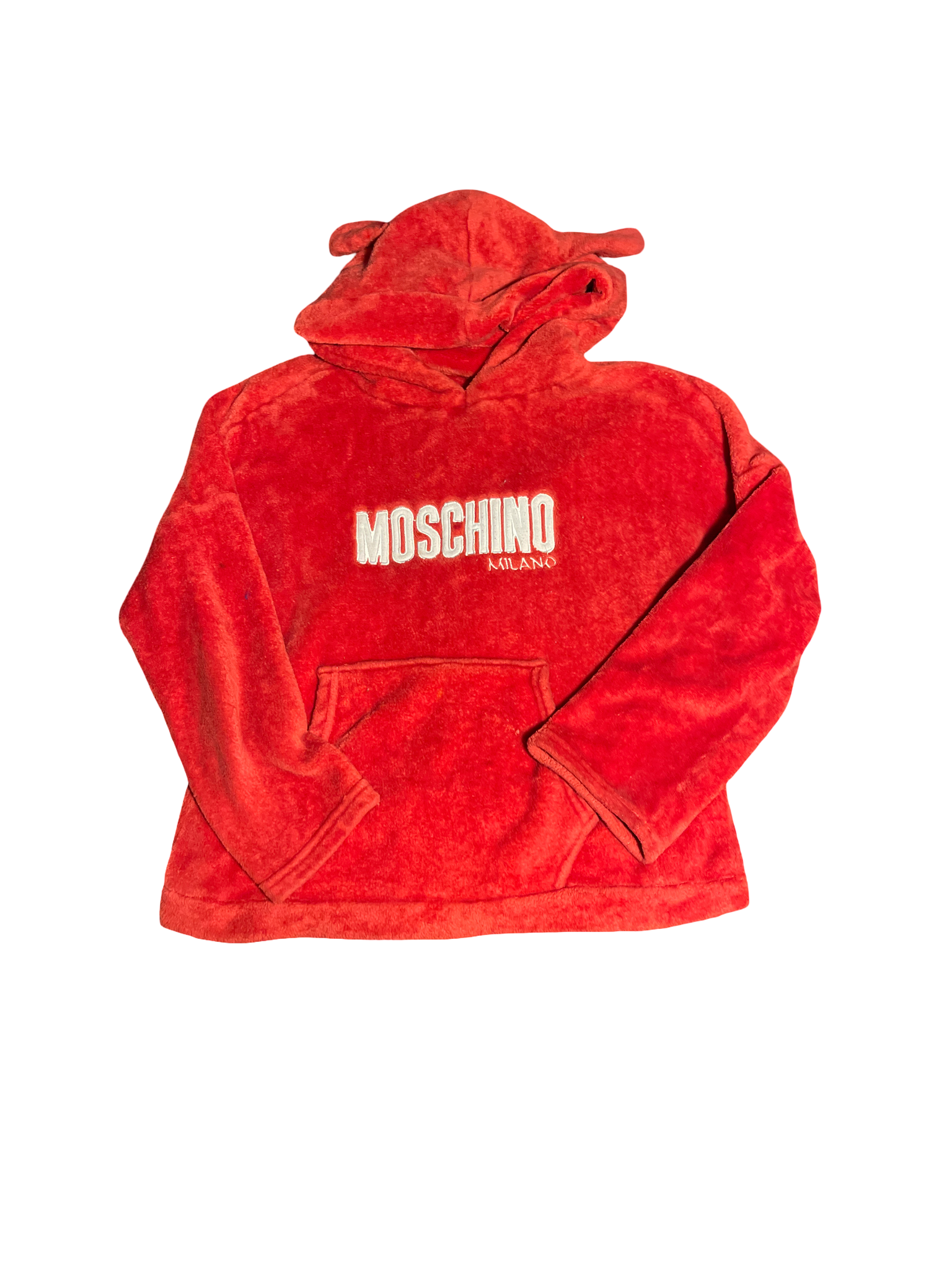 (M) Moschino Milano Women’s Red Pullover Hoody