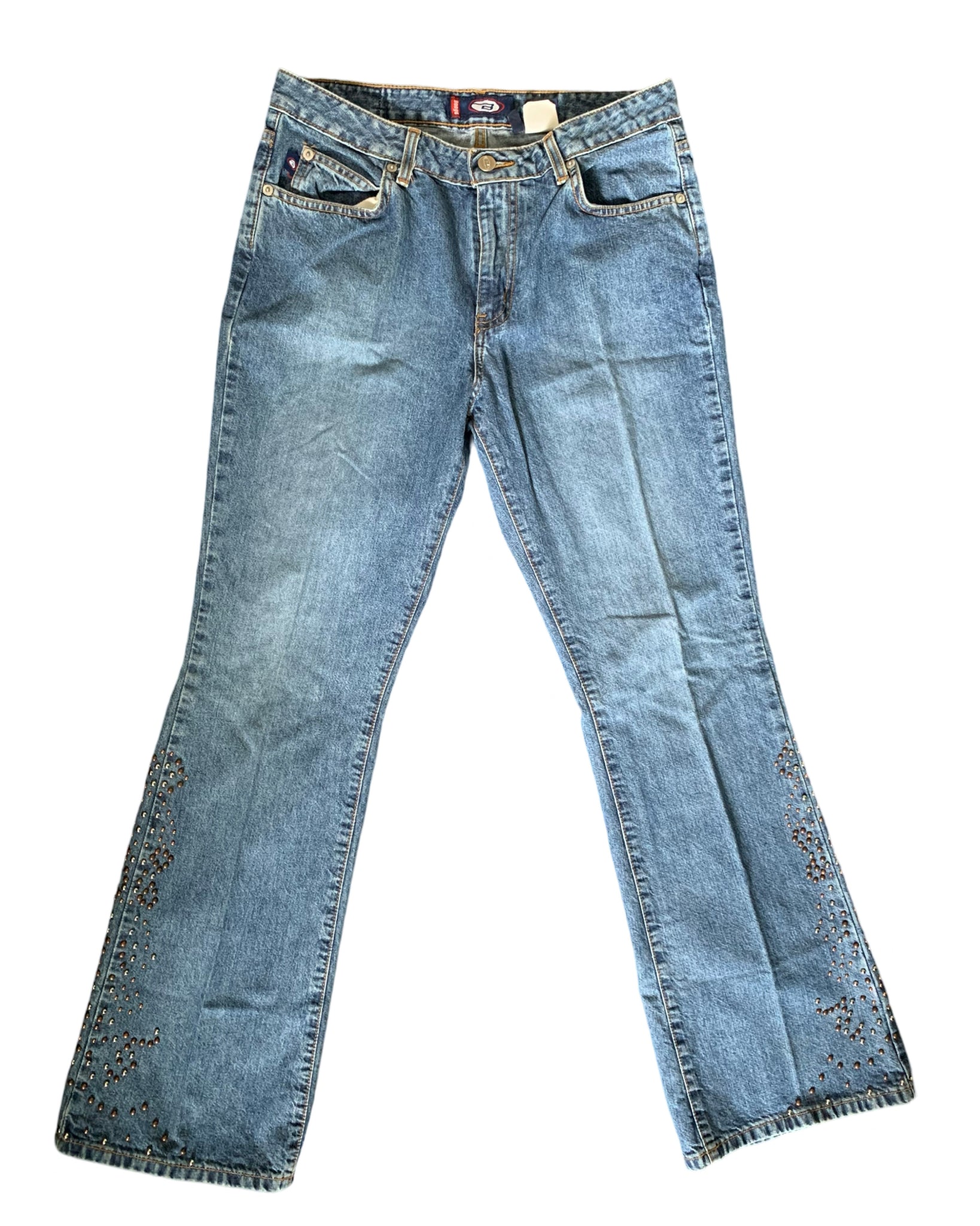(28) ‘Bongo’ Studded Flare Jeans