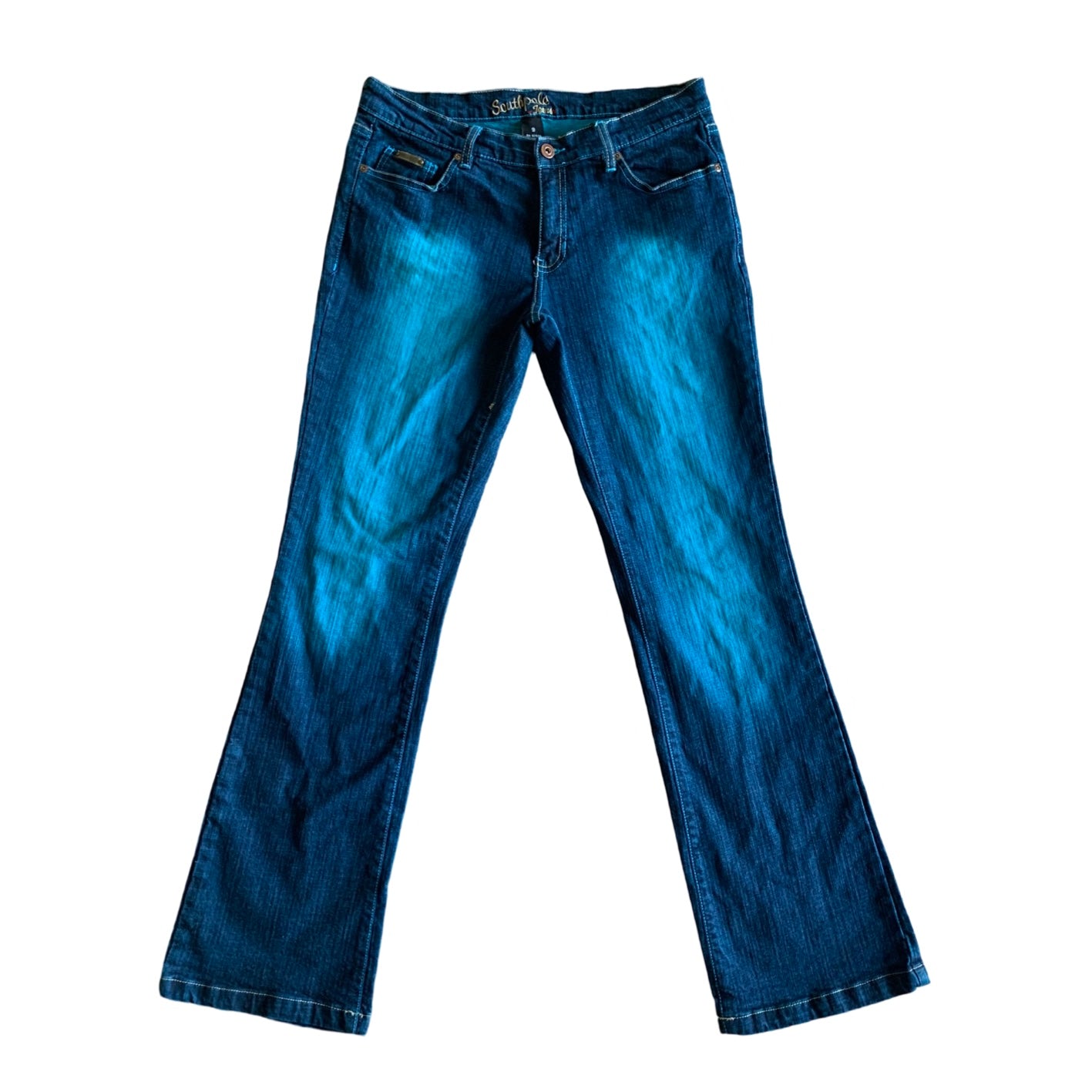 (30)Turquoise Southpole Flare Jeans