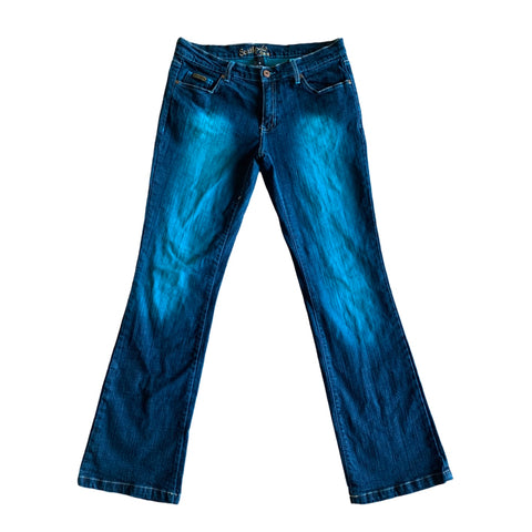 (30)Turquoise Southpole Flare Jeans