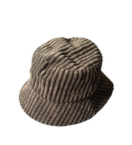Ash Grey Corduroy Bucket Hat
