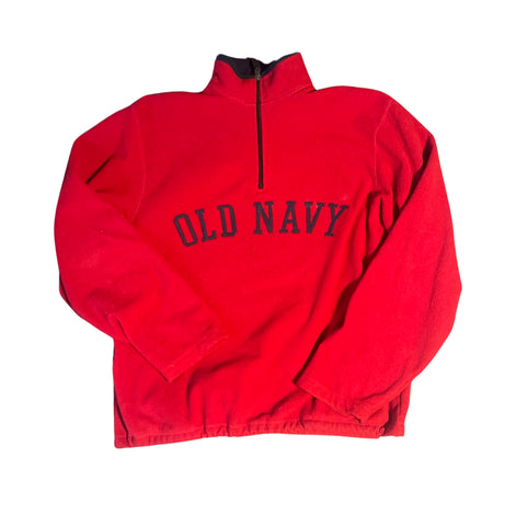 (L) Red Old Navy Pullover