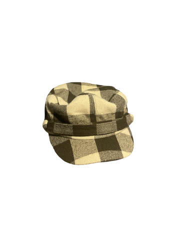 Brown Plaid Paperboy Hat