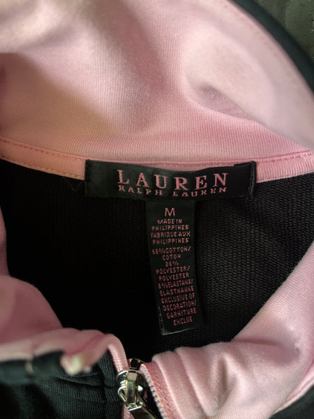(M) Lauren RL Pink/Black Track Jacket