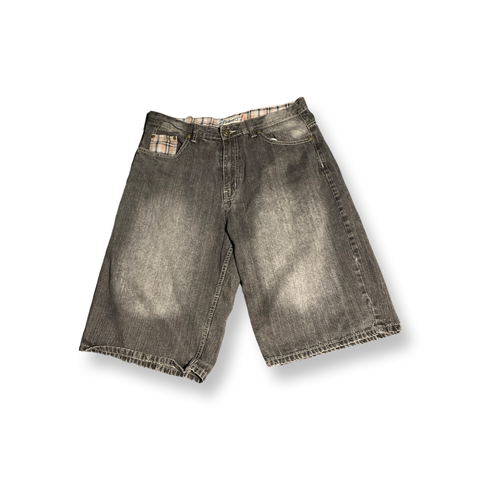 (36) Faded Black Indigo30 Jorts