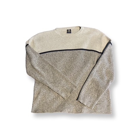 (M) Two Tone Grey Nautica Sweater