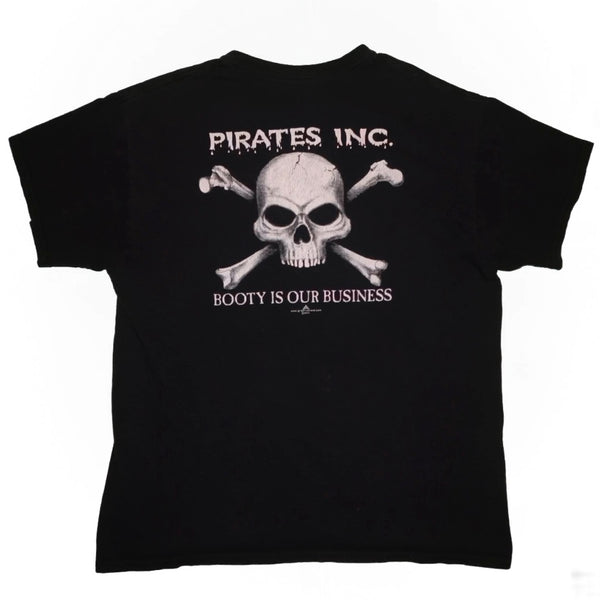 (L) Faded Black Pirates T-Shirt