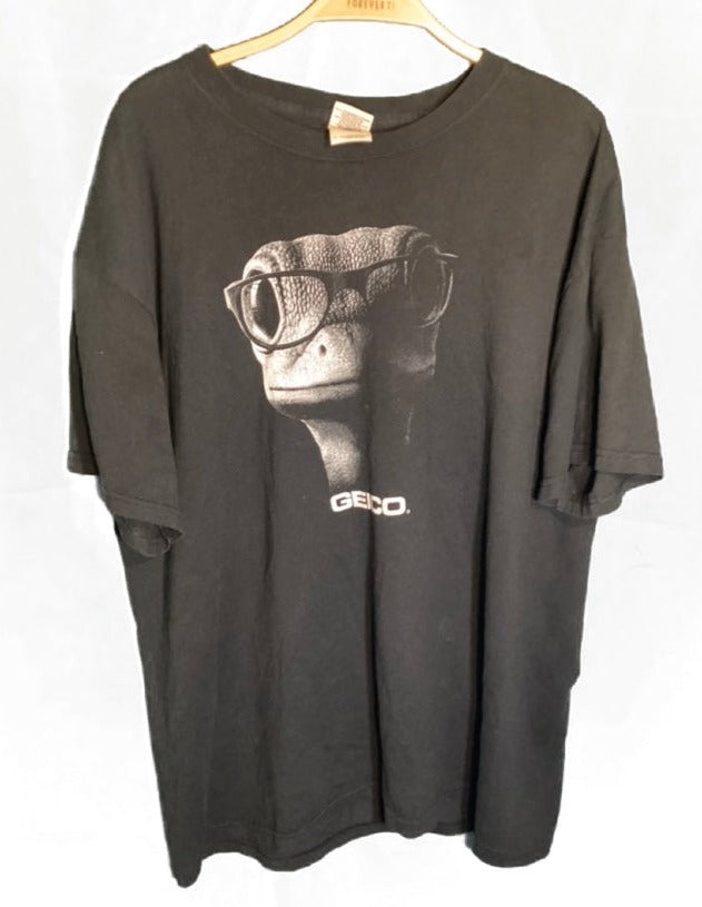 (L) Black Geico Graphic Tee