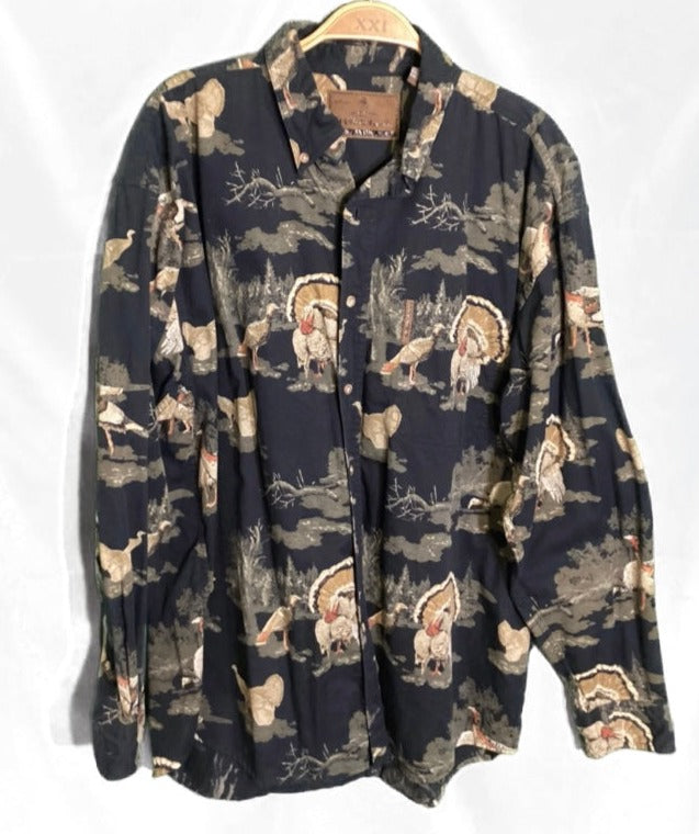 (L) Legendary Whitetail “Turkey” long-sleeve button-up